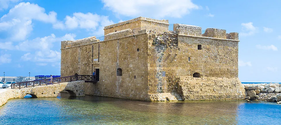 A waterfront view in Paphos, Cyprus representing real estate investment opportunities